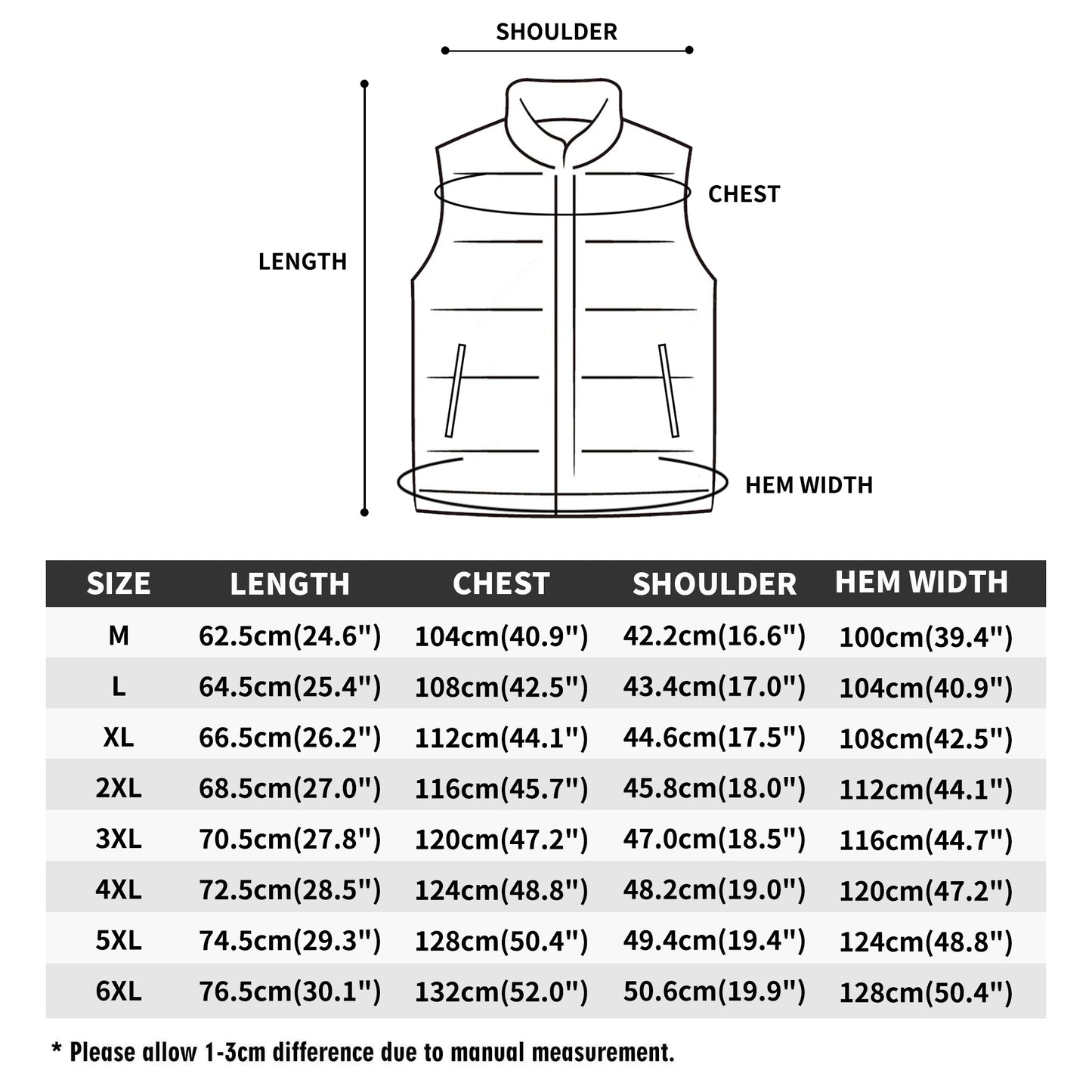 Unisex Lightweight Stand-Up Collar Quilted Vest with Zipper Compassion Name and Picture Personalizable
