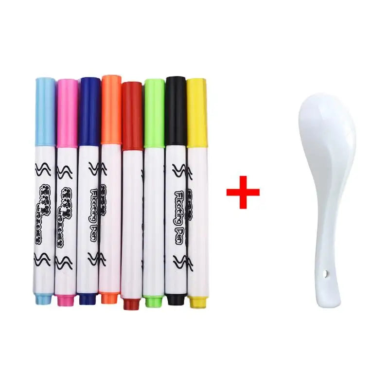 Magischer Wasser-Malstift Whiteboard-Marker Schwimmender Wasser-Zeichenstift Farbiger Markierungsstift Whiteboard-Stift Große Kapazität Abwischbar