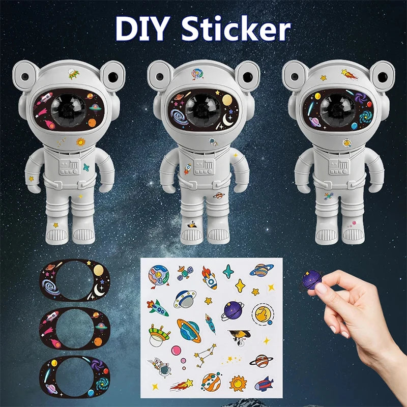 Kinder Star DIY Projektor-Nachtlicht mit Fernbedienung, 360° verstellbarem Design und Astronaut-Nebula-Galaxy-Beleuchtung für Kinder