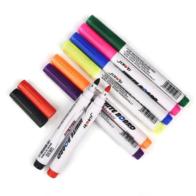 Magischer Wasser-Malstift Whiteboard-Marker Schwimmender Wasser-Zeichenstift Farbiger Markierungsstift Whiteboard-Stift Große Kapazität Abwischbar