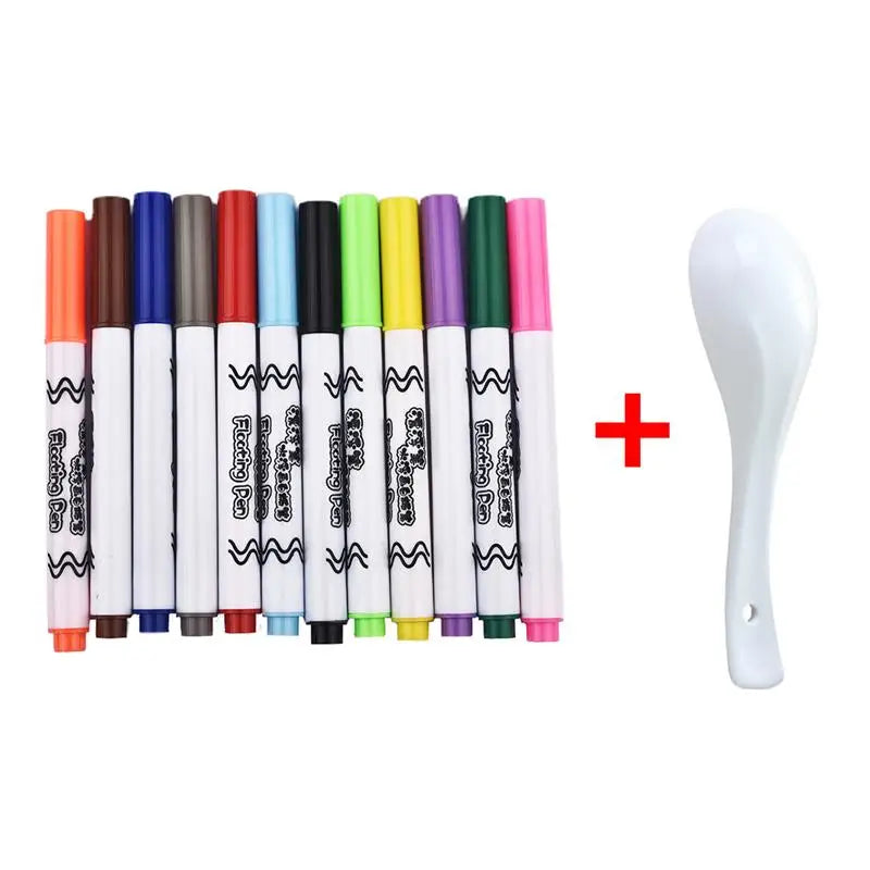 Magischer Wasser-Malstift Whiteboard-Marker Schwimmender Wasser-Zeichenstift Farbiger Markierungsstift Whiteboard-Stift Große Kapazität Abwischbar