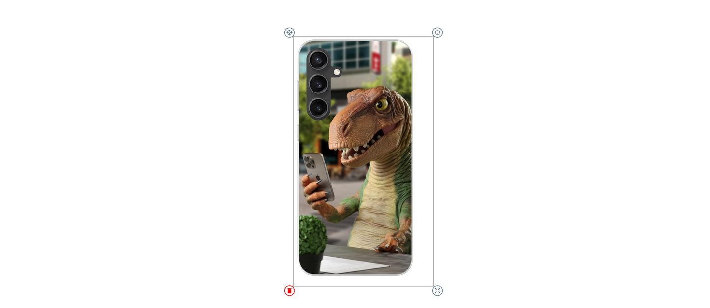 Busy Dino Soft-Case-Hülle für Samsung